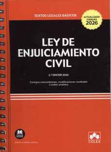 ley de enjuiciamiento civil - encuadernacion con espiral-9791370116033