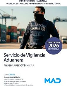 oposiciones del servicio de vigilancia aduanera del ministerio de hacienda. pruebas psicotecnicas.-9791370285333