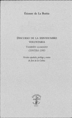 discurso de la servidumbre voluntaria-9799707140133