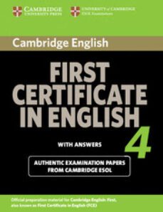 cambridge first certificate in english 4 for updated exam: studen t s book with answers-9780521156943