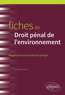 fiches de droit penal de l'environnement (ebook)-9782340074743