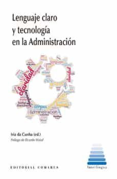 lenguaje claro y tecnologia en la administracion-9788413694443