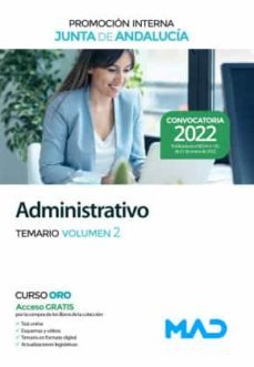 administrativo de la junta de andalucia promocion interna. temario volumen 2-9788414254943
