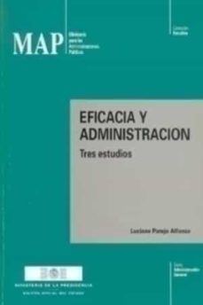 eficacia y administracion tres estudios-luciano parejo alfonso-9788434008243