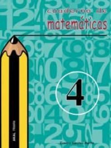 cuaderno de matematicas 4 (primaria)-9788446019343