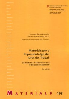 materials per l aprenentatge del dret del treball (2a. ed. 2007)-9788449025143