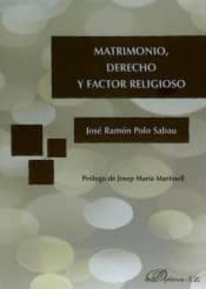 matrimonio, derecho y factor religioso-9788490856543