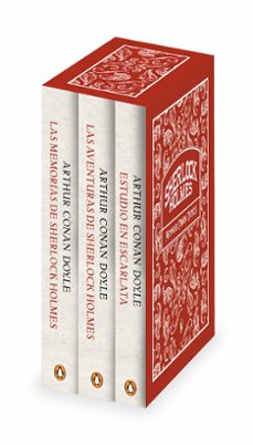 sherlock holmes (pack con: estudio en escarlata; las aventuras de sherlock holmes; las memorias de sherlock homes)-9788491055143
