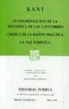 fundamentacion de la metafisica de la costumbres-immanuel kant-9789684325043