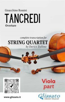 viola part of "tancredi" for string quartet (ebook)-9791220863643