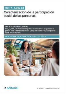 (i.b.d.) ssc_a_1405_01. caracterización de la participación social de las personas-m. angeles marin martin-9791370272043