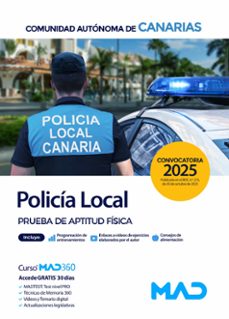 policia local de canarias. prueba de aptitud fisica 2025-9791370282943