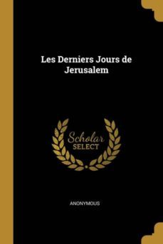 les derniers jours de jerusalem-9780270014853