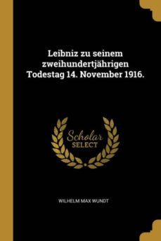 leibniz zu seinem zweihundertjahrigen todestag 14 november 1916-9780341097853