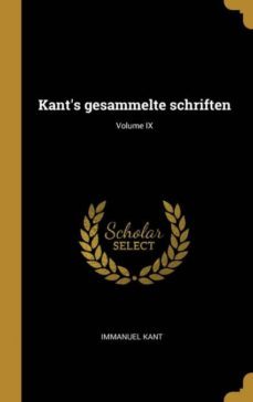 kants gesammelte schriften volume ix-9780353653153