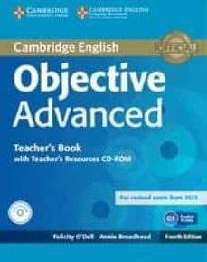 objective advanced 4th edition teacher s book + cd + cdrom-9781107681453