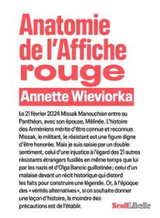 anatomie de l'affiche rouge (ebook)-annette wieviorka-9782021559453