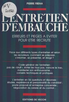 l'entretien d'embauche : erreurs et pièges a eviter pour etre recrute (ebook)-pierre freha-9782402431453