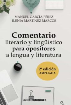 comentario literario y linguistico para opositores a lengua y literatura-9788412457353