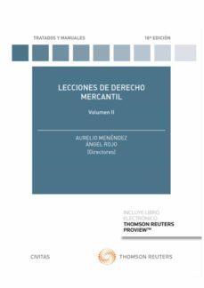 civitas: lecciones de derecho mercantil volumen ii (18ª ed.)-9788413086453