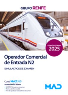 operador comercial de entrada n2. grupo renfe simulacros de exame n-9788414293553