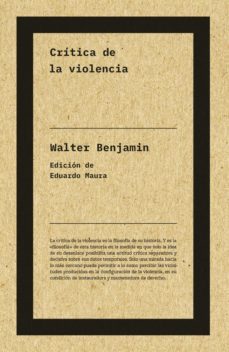 critica de la violencia (ne) (ebook)-walter benjamin-9788418546853
