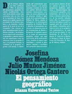 el pensamiento geografico-josefina gomez mendoza-9788420680453
