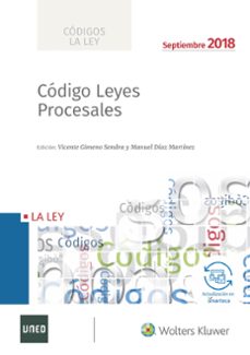 código leyes procesales 2018-vicente gimeno sendra-9788490207253