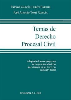 temas de derecho procesal civil-jose antonio tome garcia-9788490859353