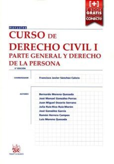 curso de derecho civil i: parte general y derecho de la persona (6ª edicion 2015)-9788490869253