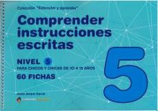 comprender instrucciones escritas - nivel 5-jesus jarque garcia-9788498964653