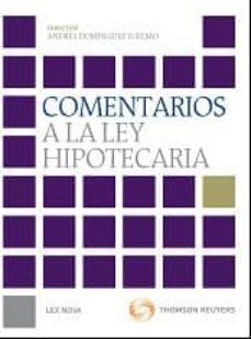 comentarios a la ley hipotecaria-9788498984453