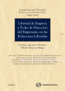 libertad de empresa y poder de direccion del empresario en las re laciones laborales-carmen sanchez trigueros-9788499037653