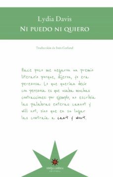 ni puedo ni quiero (ebook)-lydia davis-9789877120653