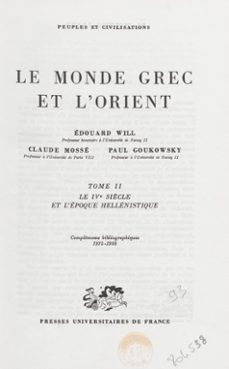 -paul goukowsky-claude mossé-édouard will-9782130775263