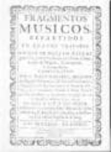 fragmentos musicos (vol. 1) (edicion facsimil)-fr. pablo nassarre-9788400068363
