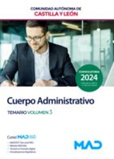 cuerpo administrativo de la administracion temario volumen 3 comunidad autonoma de castilla y leon-9788414288863