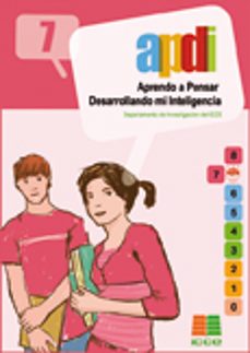 apdi 7: aprendo a pensar desarrollando mi inteligencia (1º eso)-9788472782563