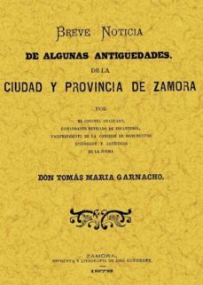 antiguedades de zamora (ed. facsimil)-tomas maria garnacho-9788497611763