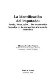 la identificacion del imputado-helena soleto muñoz-9788498764963