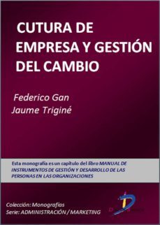 cultura de empresa y gestion de cambios (ebook)-9788499694863