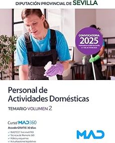 personal de actividades domésticas de la diputación provincial de villa. temario volumen 2-9791370281663