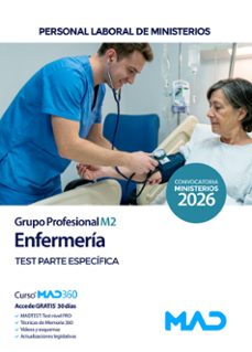 enfermería (grupo profesional m2). test parte específica-9791370621063