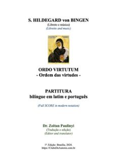 ordo virtutum (ordem das virtudes): partitura bilingue em latim e portugues (espiral). (ebook)-s. hildegard von bingen-3410006671673