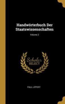 handwrterbuch der staatswissenschaften; volume 2-9780274397273