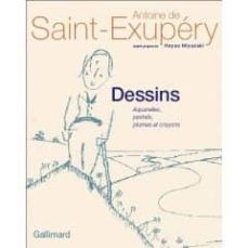 dessins: aquarelles, pastels, plumes et crayons-antoine de saint exupery-9782070118373