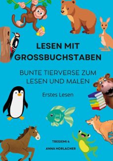 lesen mit grossbuchstaben: bunte tierverse zum lesen und malen (ebook)-9783758336973