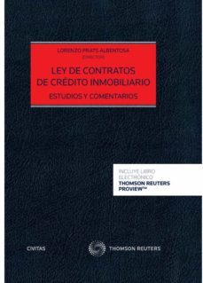 civitas: ley de contratos de credito inmobiliario. estudios y com entarios-9788413460673
