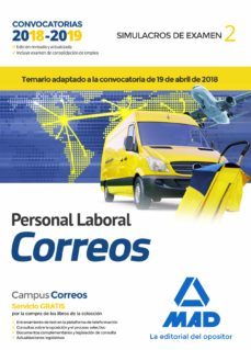 personal laboral de correos y telegrafos: simulacros de examen (vol. 2)-luis ignacio guillen gil-9788414217573