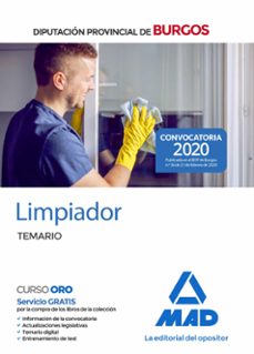 limpiador de la diputacion provincial de burgos. temario-9788414235973